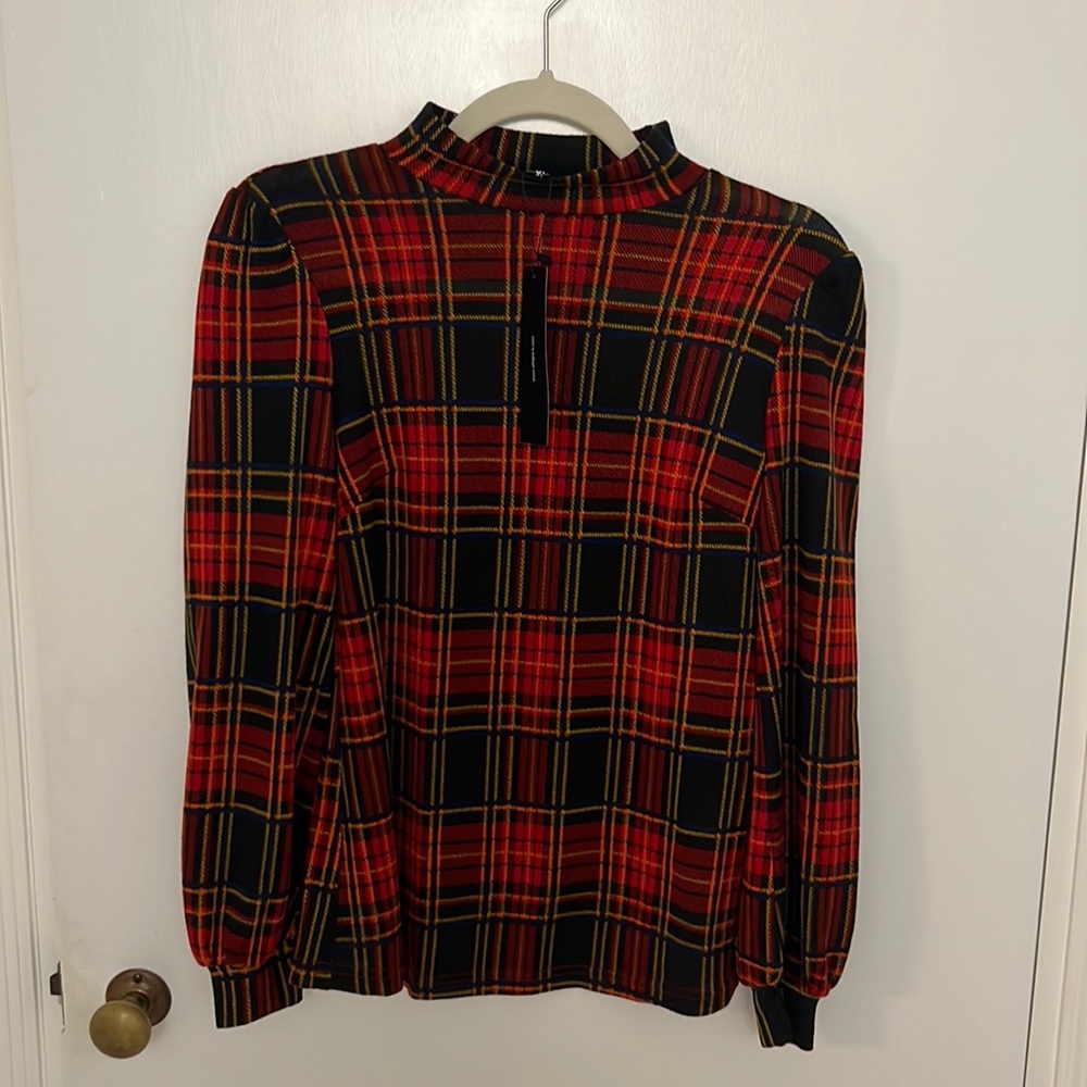 Allegra K flannel blouse, size XS